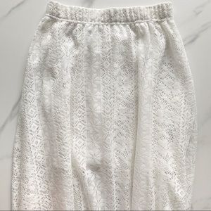 White Lace maxi skirt